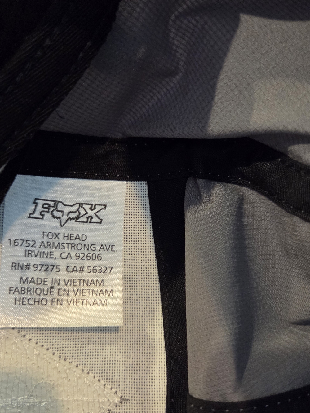 Fox Gray Five-Panel Hat with Triangle Logo - Picture 3 of 6